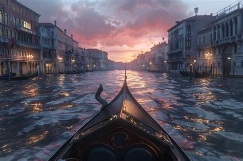 Premium Photo Romantic Gondola Ride Through The Canals Of Venice