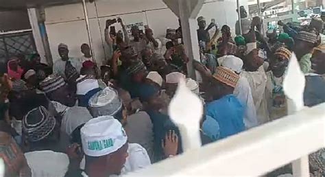 Photos Party Supporters Welcome Apc Gov Candidate Gawuna Back To Kano