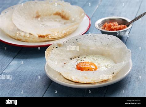 sri lankan egg hopper, bittara aappa Stock Photo - Alamy