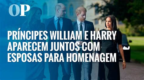 Pr Ncipes William E Harry Aparecem Juntos Kate E Meghan Ap S