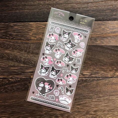 Sanrio Kuromi My Melody Sticker Daiso Japan Limited From Japan