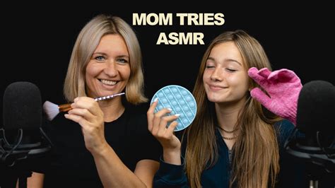 Asmr My Mom Tries Asmr Youtube