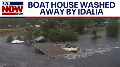 Hurricane Idalia Florida Boathouse Washed Away In Steinhatchee