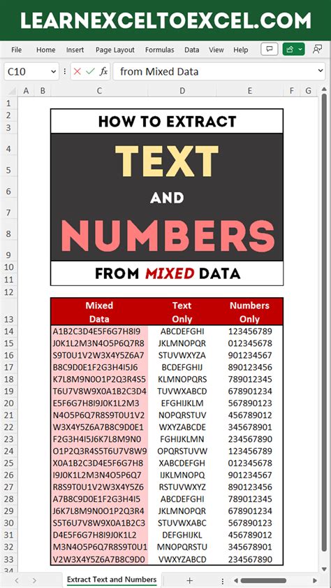 How To Extract Text And Numbers From Mixed Data String In Excel Artofit