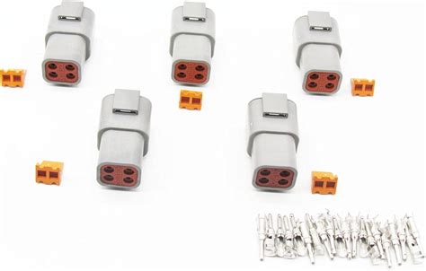 Cnkf Sets Pin Dtp Gray Male Waterproof Electrical Auto Connectors