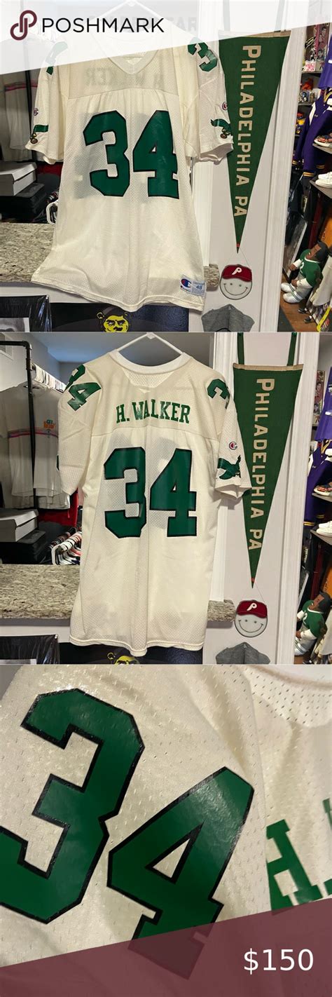 Vintage Champion Philadelphia Eagles Hershel Walker Throwback Football ...