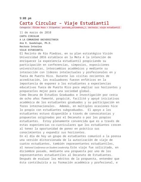 Docx Carta Circular Viaje Estudiantil Dokumen Tips