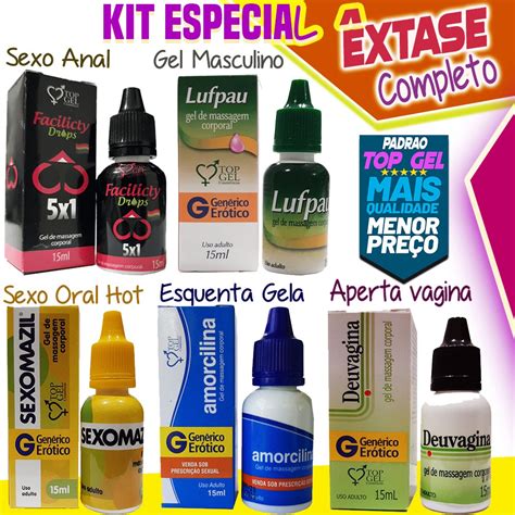 Kit Extase Sex Shop Produtos Picantes Especiais Er Ticos Sexy Top