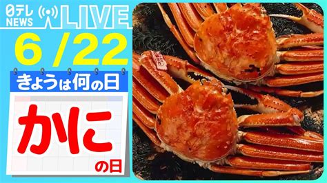 【きょうは何の日】『かにの日』過去最高値“310万円”で落札「越前ガニ」初競り “テンションmax”のカニ動画 【6月22日】（日テレ