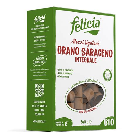 Mezzi Rigatoni Di Grano Saraceno Integrale Felicia Forneria Del Senza