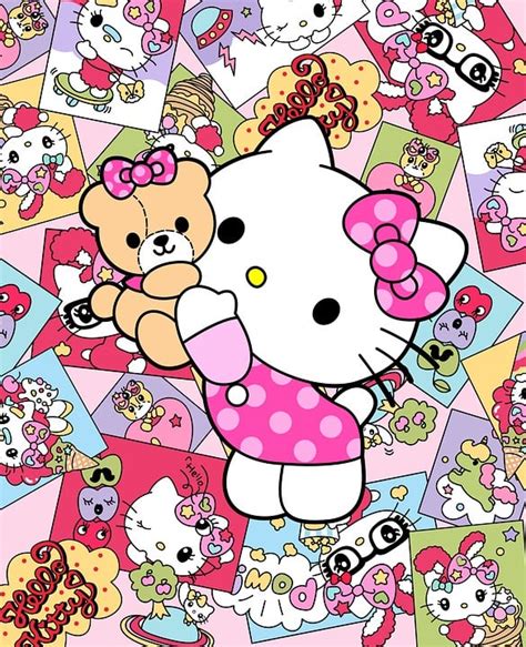 Download Hello Kitty Cartoon Background Royalty Free Stock