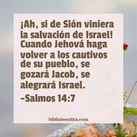 Explicación Salmos 14 7 Ah si de Sión vinierala salvación de Israel