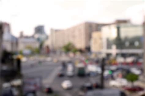 Premium Photo Blurred City Background