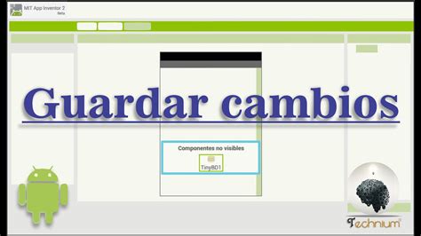 App Inventor Guardar Cambios YouTube