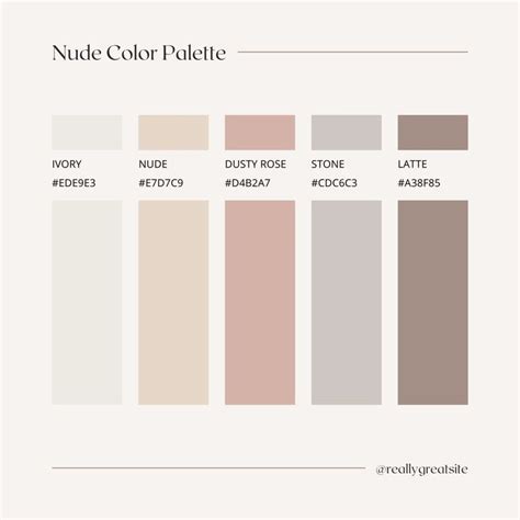 The Color Palette For Nude And Neutrals Is Shown In Shades Of Brown