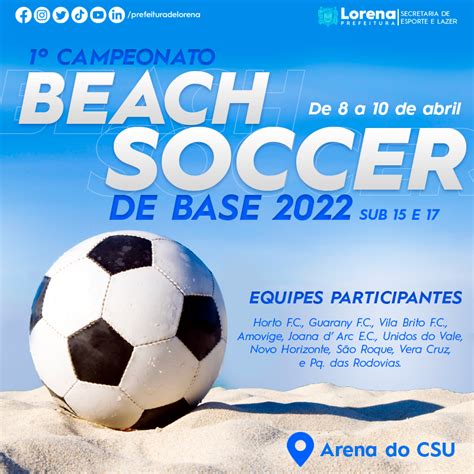 Campeonato De Beach Soccer No Csu Lorena Tem