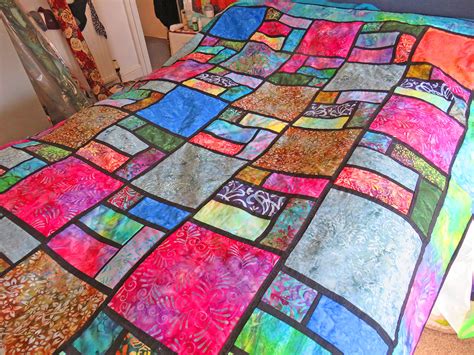 Stained Glass Quilt Pattern Stained Glass Quilt Quilts Patterns Window Stack Attic Whack Easy ...