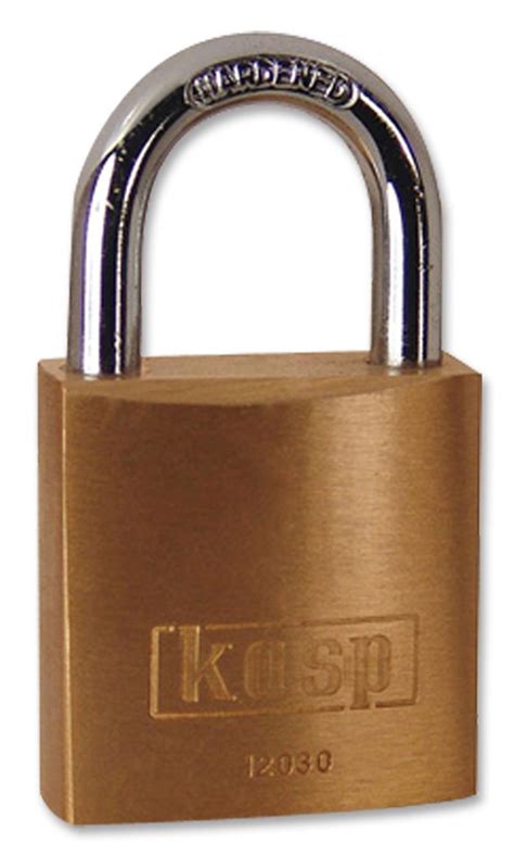 K Kasp Security Mm Premium Brass Padlock With Hardened Steel