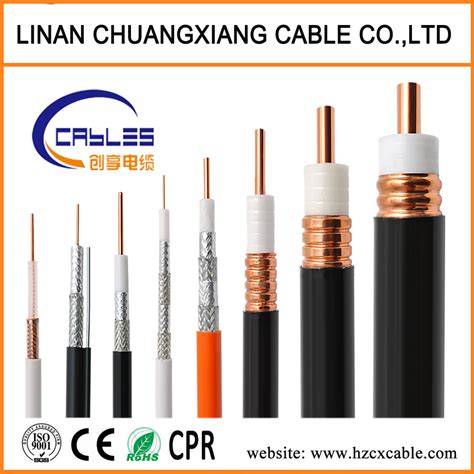 Satellite System Coaxial Cable Rg59 Rg6 Copper Wire Communication With Rf Connector China Cctv