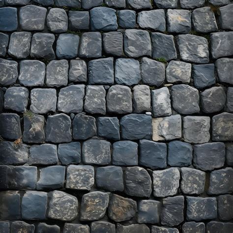 Premium AI Image | Cobblestone Path Texture