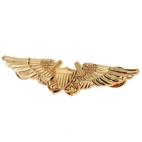 Us Usmc Aviation Officer Pilot Gold Wing Badge Pin Military Badge Us216