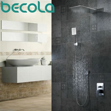Aliexpress Buy Free Shipping Becola Bathroom Wall Mounted Hot And Cold Water Shower Set