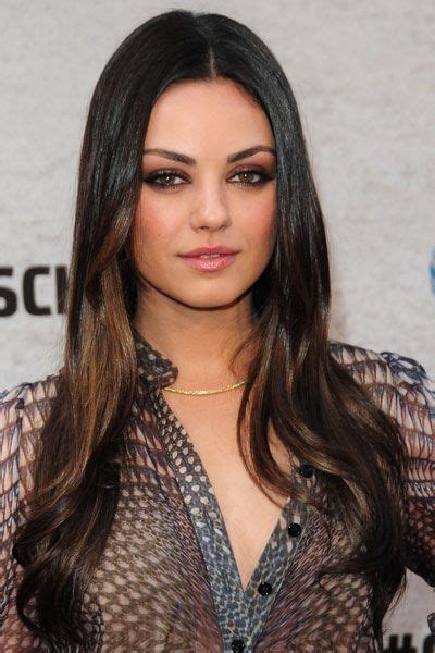 Mila Kunis Top 10 Brunette Hairstyles Brunette Hair