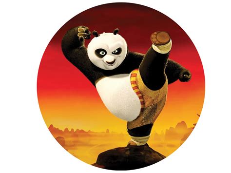 Dekoracyjny opłatek tortowy Kung Fu Panda 20 cm NA TORT OPŁATKI