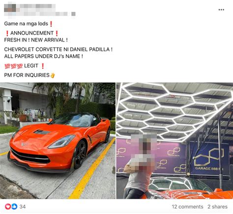 Daniel Padilla S Sports Car Is Up For Sale For P Million Preview Ph