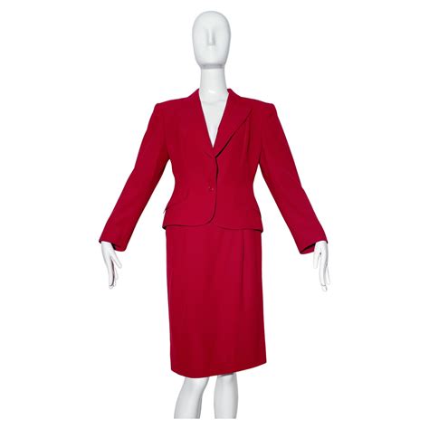 Gucci Red Skirt Suit For Sale At 1stdibs