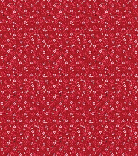 Valentines Day Cotton Fabric Hearts N Scrolls Red Glitter Joann