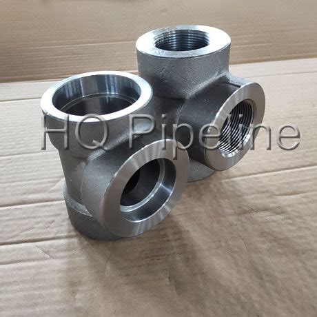 High Pressure Pipe Fittings Forged Npt Threaded Socket Weld Forging