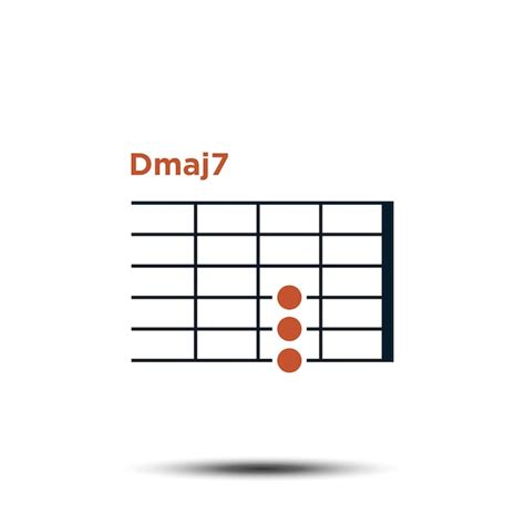 Premium Vector Dmaj Basic Guitar Chord Chart Icon Vector Template