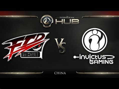 For The Dream Vs Invictus Gaming Game 1 TI8 China Regional Qualifiers