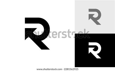 Letter R Initial Monogram Arrow Symbol Stock Vector Royalty Free