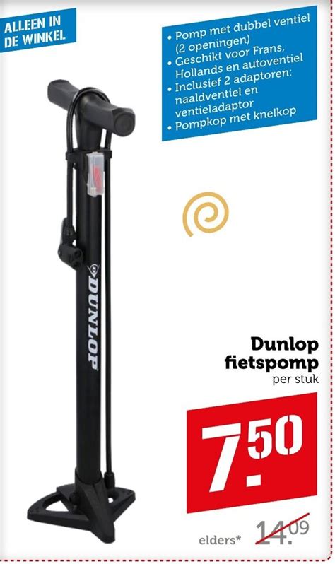 Dunlop Fietspomp Aanbieding Bij Coop