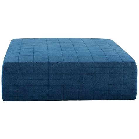 Tacchini Spin Ottoman In Blue Delphinum Fabric By Claesson Koivisto