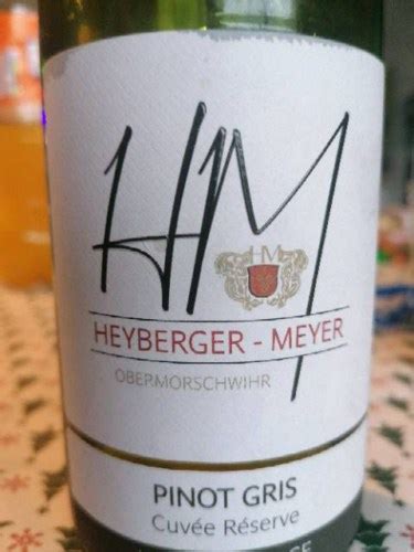 Heyberger Meyer Stephane Alsace Cuv E R Serve Pinot Gris Vivino Australia