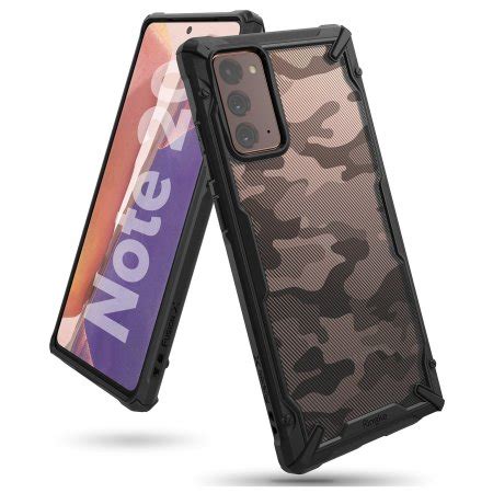 Ringke Fusion X Design Samsung Galaxy Note Tough Case Camo Black