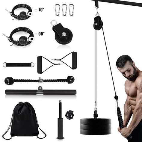 Buy Besthls Upgraded Fitness Lat And Lift Pulley System Dual Cable Machine70 And 90 With