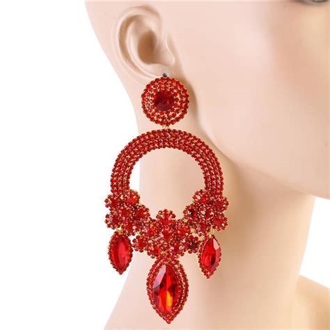 Crystal Chandelier Round Drop Earring Ddflimport Wholesale