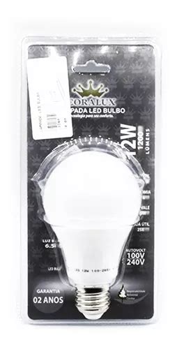 Lámpara LED de rosca blanca fría 12 W 1200 lúmenes Autovolt