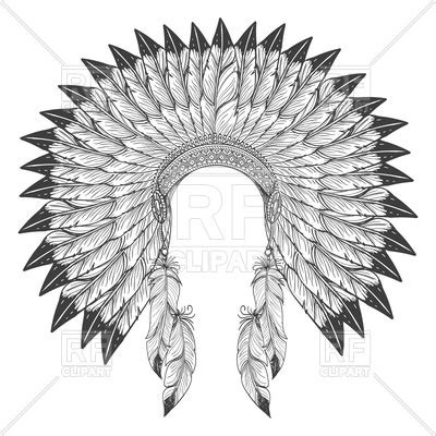 Native American Headdress Drawing At PaintingValley Explore