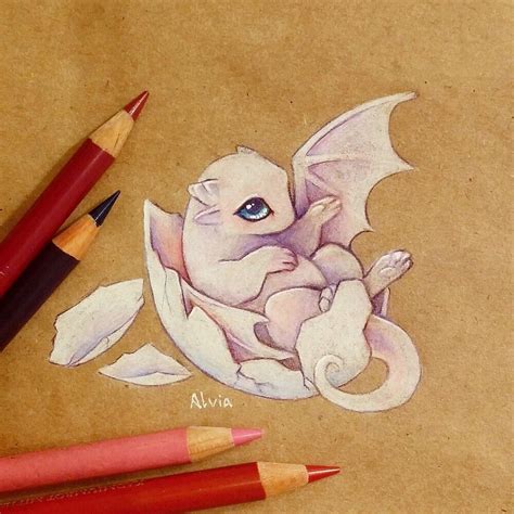 Alvia Alcedo — Little Baby Dragon Cute Dragon Drawing Baby Dragon