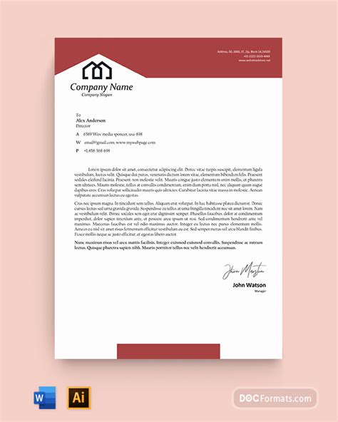 Real Estate Letterhead Templates