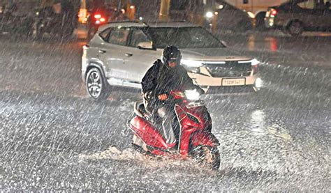 Imd Warns Of Intense Rainfall In Hyderabad Hailstorms Likely Telangana