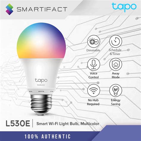 Tp Link Tapo L E Smart Wi Fi Light Bulb Multicolor Tplink Shopee