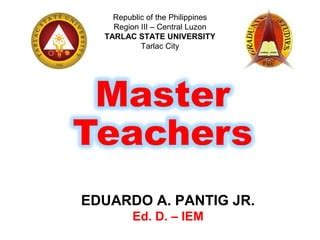 DepED Master Teacher I and II | PPT