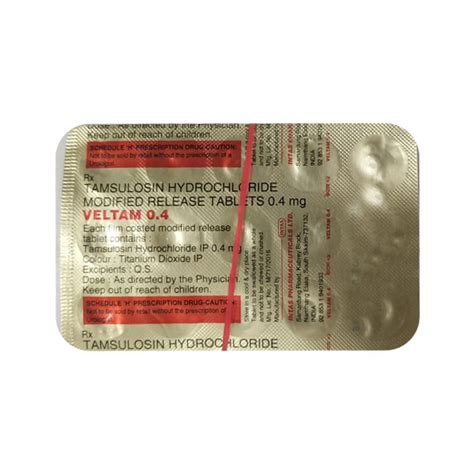 Veltam 04mg Tablet 15s Price Uses Side Effects Netmeds