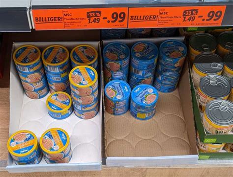 LIDL bundesweit Nixe Thunfisch Dose 185g Sonnenblumenöl 195g in